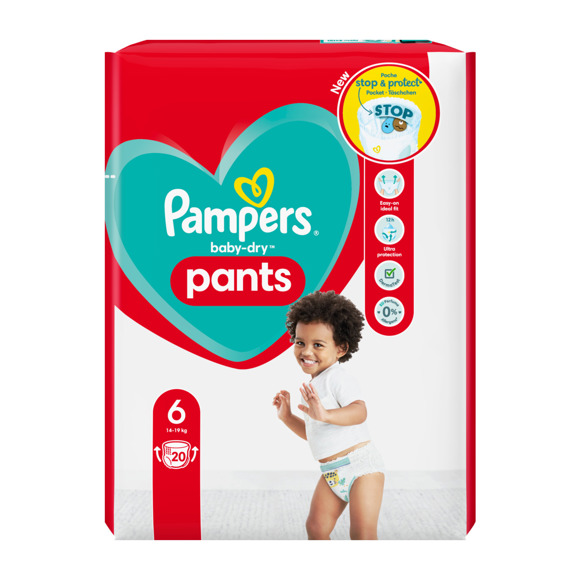 Pampers Baby-Dry Pants luierbroekjes maat 6, 15kg+ - Baby, en hygiëne online bestellen? | Coop.nl | Coop