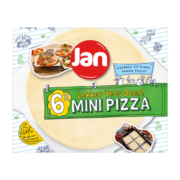 Omdat ik ga akkoord met Beschrijvend Jan Pizzadeeg vers mini - Vers pizzadeeg online bestellen? | Coop.nl | Coop