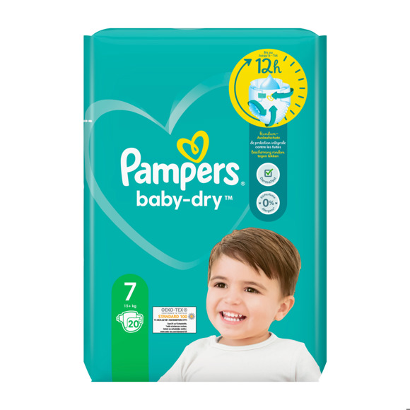 Tweet automaat Alstublieft Pampers Baby-Dry luiers maat 7, 15kg+ - Baby, verzorging en hygiëne online  bestellen? | Coop.nl | Coop
