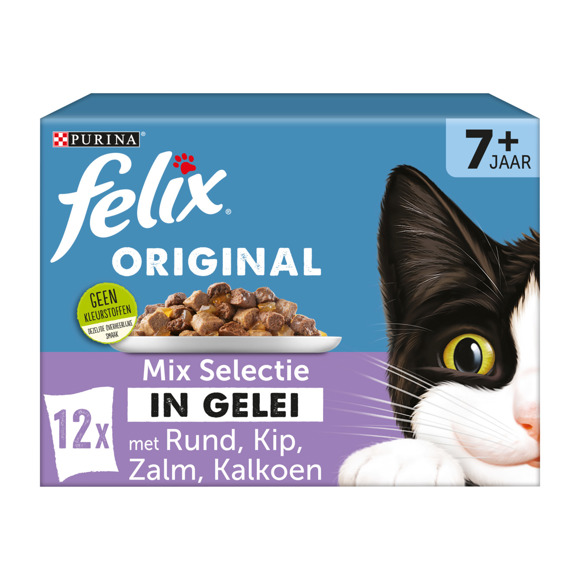 uitbreiden meten US dollar FELIX® Original senior mix selectie in gelei kattenvoer 12 x 85g -  Huisdierproducten online bestellen? | Coop.nl | Coop