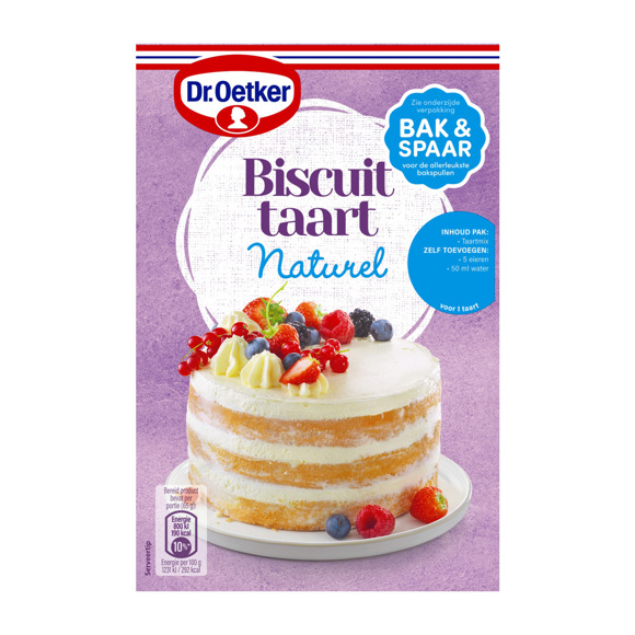 Dr. Basismix voor biscuittaart - Bakproducten en zelfmaak desserts online bestellen? Coop.nl