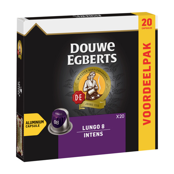 slijm Ter ere van Gelijkwaardig Douwe Egberts Lungo intens koffiecups voordeelverpakking - Koffie online  bestellen? | Coop.nl | Coop