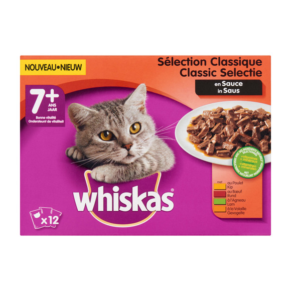 comfort Leerling bovenstaand Whiskas 7+ Senior maaltijdzakjes kattenvoer - Huisdierproducten online  bestellen? | Coop.nl | Coop
