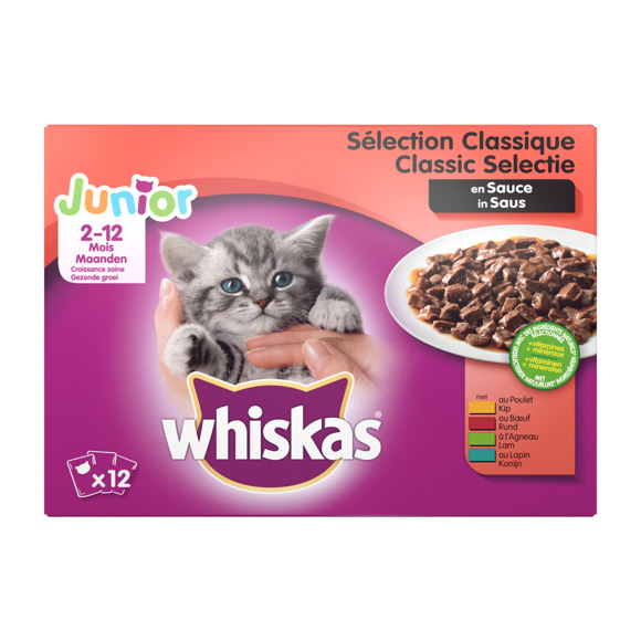 Incident, evenement offset Democratie Whiskas Junior maaltijdzakjes kittenvoer - Huisdierproducten online  bestellen? | Coop.nl | Coop