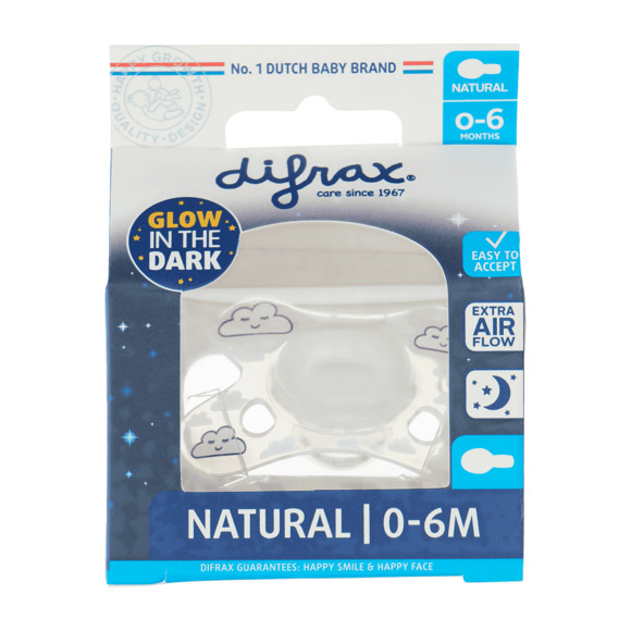 Difrax Fopspeen Natural nacht 0-6 - Baby, verzorging en hygiëne online bestellen? | | Coop