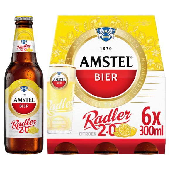 Amstel Radler Bier Citroen Fles 6 x 30 - Radler bier bestellen? | Coop.nl | Coop
